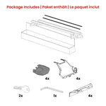 Dachträger Grundtäger für Audi Q7 2005-2015 100kg Aluminium Schwarz 2 tlg ABE