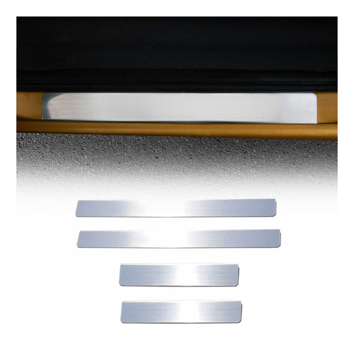 Einstiegsleisten für Citroen C3 2002-2009 Chrom Türschweller Schutz Edelstahl 4x