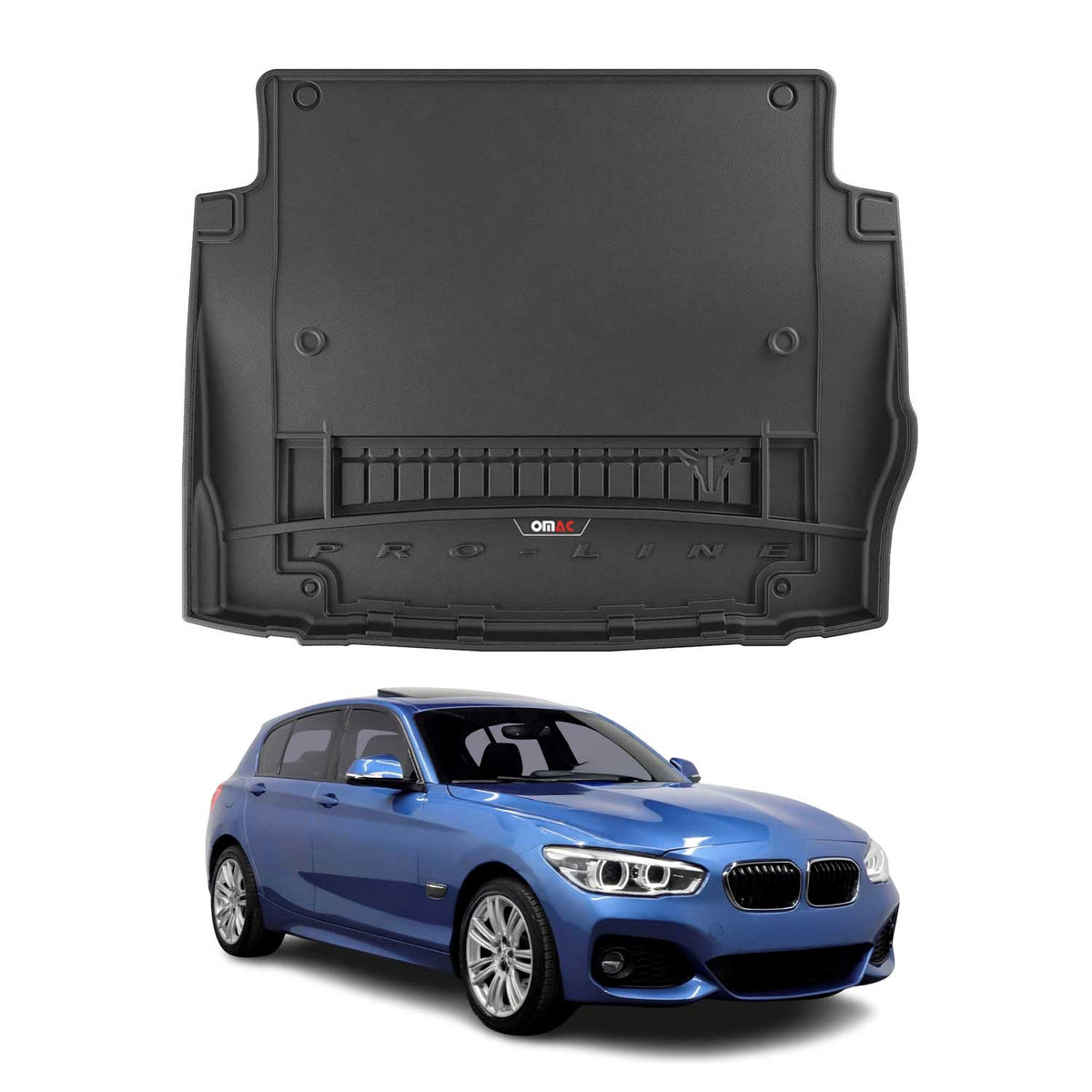 OMAC Gummi Kofferraumwanne für BMW 1er F20 5tür 2011-2019 TPE Laderaumwanne