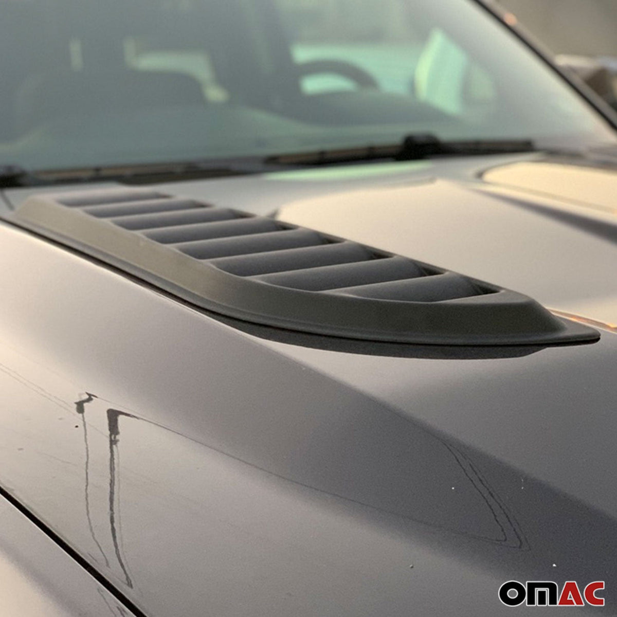 Haubenhutzen Motorhaube Lüftung für Jeep Renegade 2015-2025 ABS Schwarz 2tlg