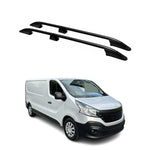 Dachreling Dachgepäckträger für Renault Trafic 2014-24 L2 Langer Alu Schwarz