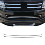 Kühlergrill Leisten Grillleisten für VW Amarok 2010-2016 Edelstahl Chrom 2tlg