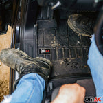 OMAC Gummi Fußmatten für Kia Ceed 2019-2026 Premium TPE 3D Automatten Schwarz 4x