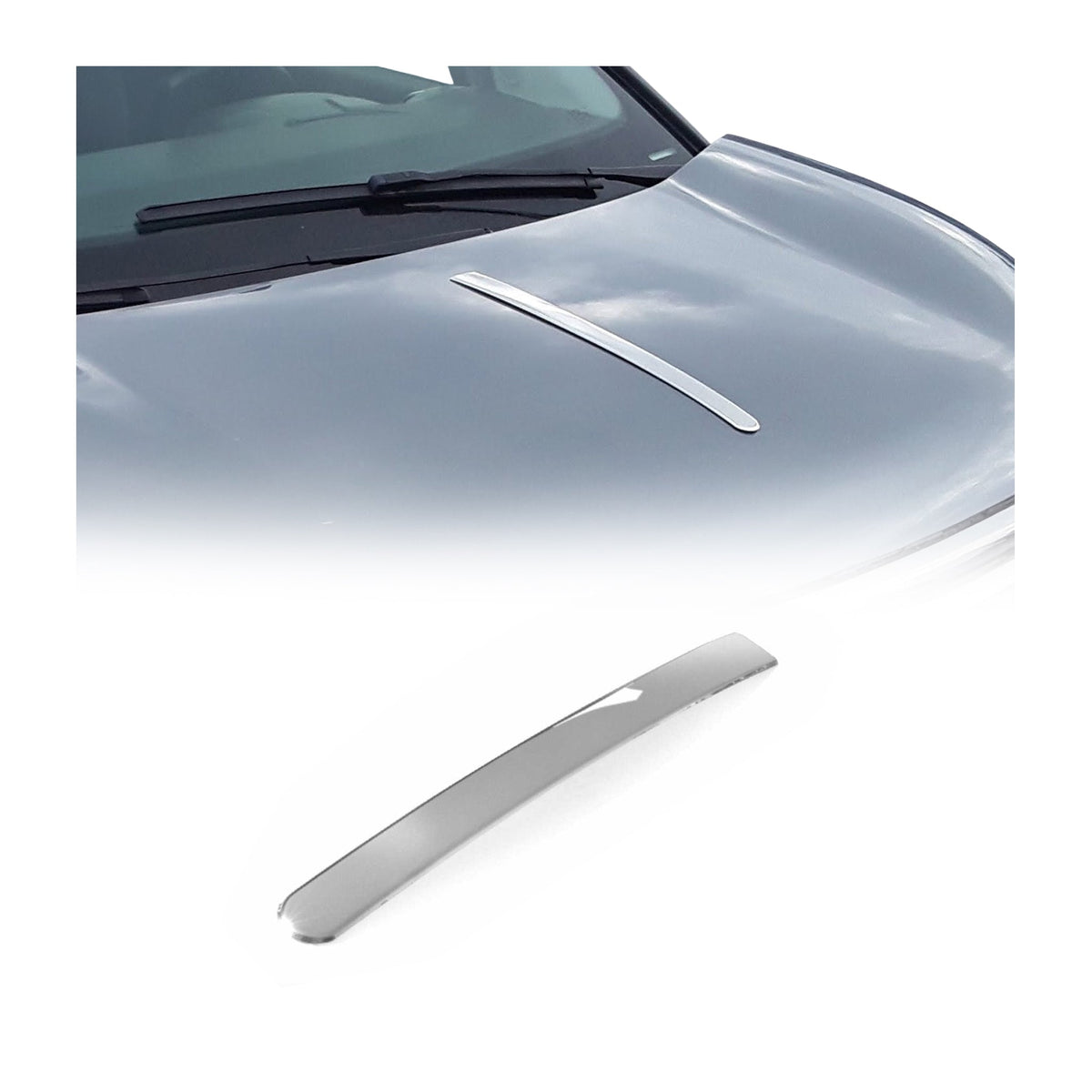 Motorhaube Chromleiste Frontleiste für Renault Clio 1999-2006 Edelstahl Chrom