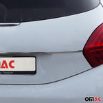 Kofferraumleiste Heckklappe Leiste für Peugeot 208 2012-2019 Edelstahl Chrom