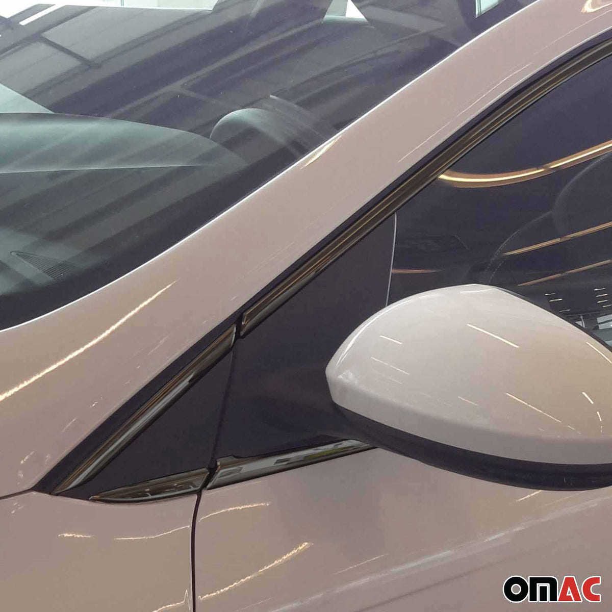 Fensterleisten Zierleisten für Renault Megane 2015-2020 Edelstahl Dunkel 12tlg