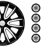 4x Radblenden Radkappen Radzierblende für 16" Zoll Stahlfelgen Matt Schwarz weiß