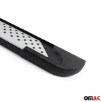 Alu Seitenbretter Trittbretter für Citroen Jumpy 2007-2016 Kurzer Schwarz