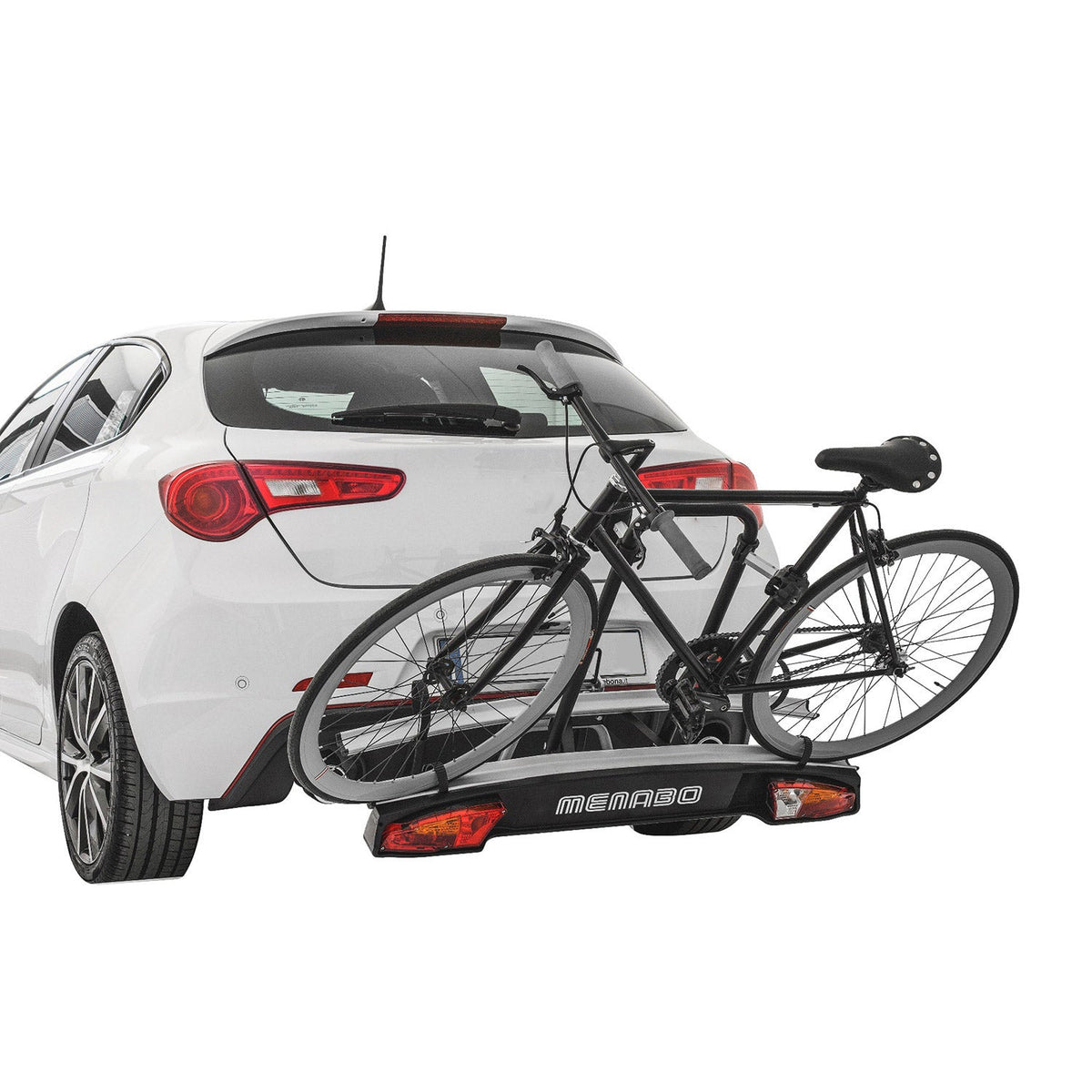 Menabo Fahrradträger Merak K Anhängerkupplung Heckträger für 2 Fahrräder