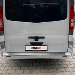 Ladekantenschutz Stoßstangenschutz für Opel Vivaro A 2001-2014 Aluminium Silber