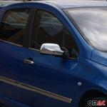 Spiegelkappen Spiegelabdeckung für Peugeot 407 2004-2010 Chrom ABS Silber 2tlg Namma Markt