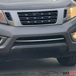 Kühlergrill Leisten Grillleisten für Nissan Navara 2016-2020 Edelstahl Chrom