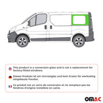 Seitenfenster Auto Fenster für Renault Trafic 2001-2014 Schwarz Links L1