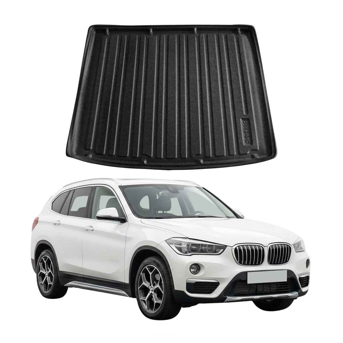 Kofferraumwanne Laderaumwanne für BMW X1 F48 2016-2022 TPE Gummi Schwarz