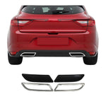 Stoßstangen Diffusor Auspuffrahmen für Renault Megane 2016-2022 Edelstahl Chrom