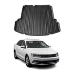 Kofferraumwanne Laderaumwanne für VW Jetta 2011-2014 Gummi TPE Schwarz