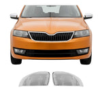 Spiegelkappen Spiegelabdeckung für Skoda Rapid Spaceback 2013-2019 Edelstahl
