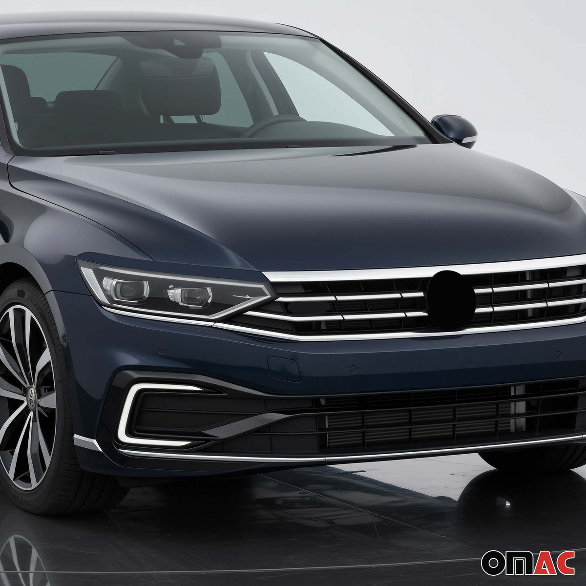 Scheinwerfer Leisten Motorhaubenleiste für VW Passat B8 Highline 2015-2021 Chrom
