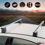 Menabo Dachträger Grundtäger für Lancia Musa 2007-2012 75kg Alu Silber 2 tlg