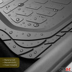 Fußmatten Gummimatten 3D Matte für Audi Q3 Gummi Universal Schwarz 4Tlg