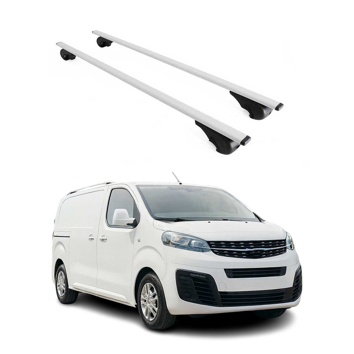 Dachträger Grundträger für Opel Zafira Life 2019-2026 75kg Stahl Silber 2 tlg