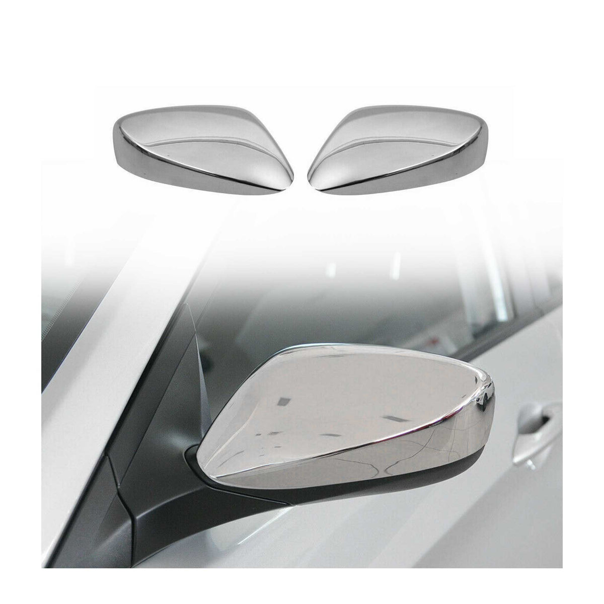 Spiegelkappen Spiegelabdeckung für Hyundai Veloster 2012-2017 Edelstahl Chrom