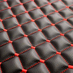 Schonbezug Sitzauflage für Audi Q2 Q3 Q4 Q5 Q6 Kunstleder Schwarz Rot
