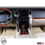 OMAC Gummimatten Fußmatten für BMW X6 E71 E72 2007-2014 TPE Automatten Beige 4x