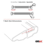 Dachträger Grundtäger für Citroen Jumpy 2007-2017 75kg Aluminium Silber 2 tlg