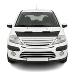 Haubenbra Steinschlagschutz Bonnet Bra für Citroen C3 2003-2009 Schwarz Halb