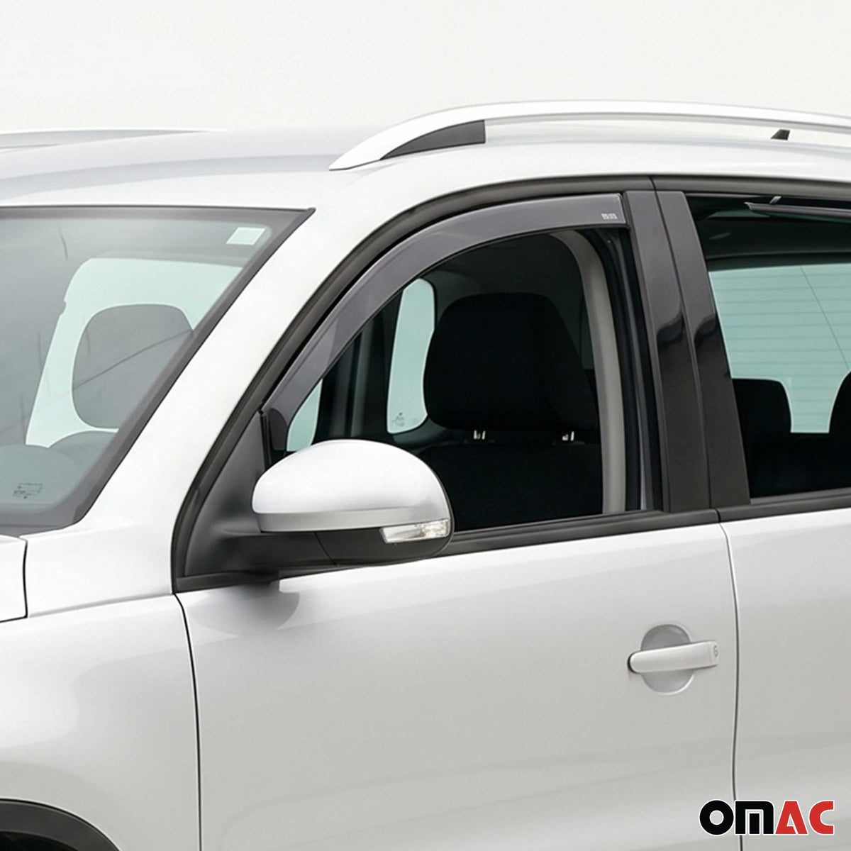 Windabweiser Regenabweiser für VW Tiguan 2007-2016 Dunkel Acryl 2tlg