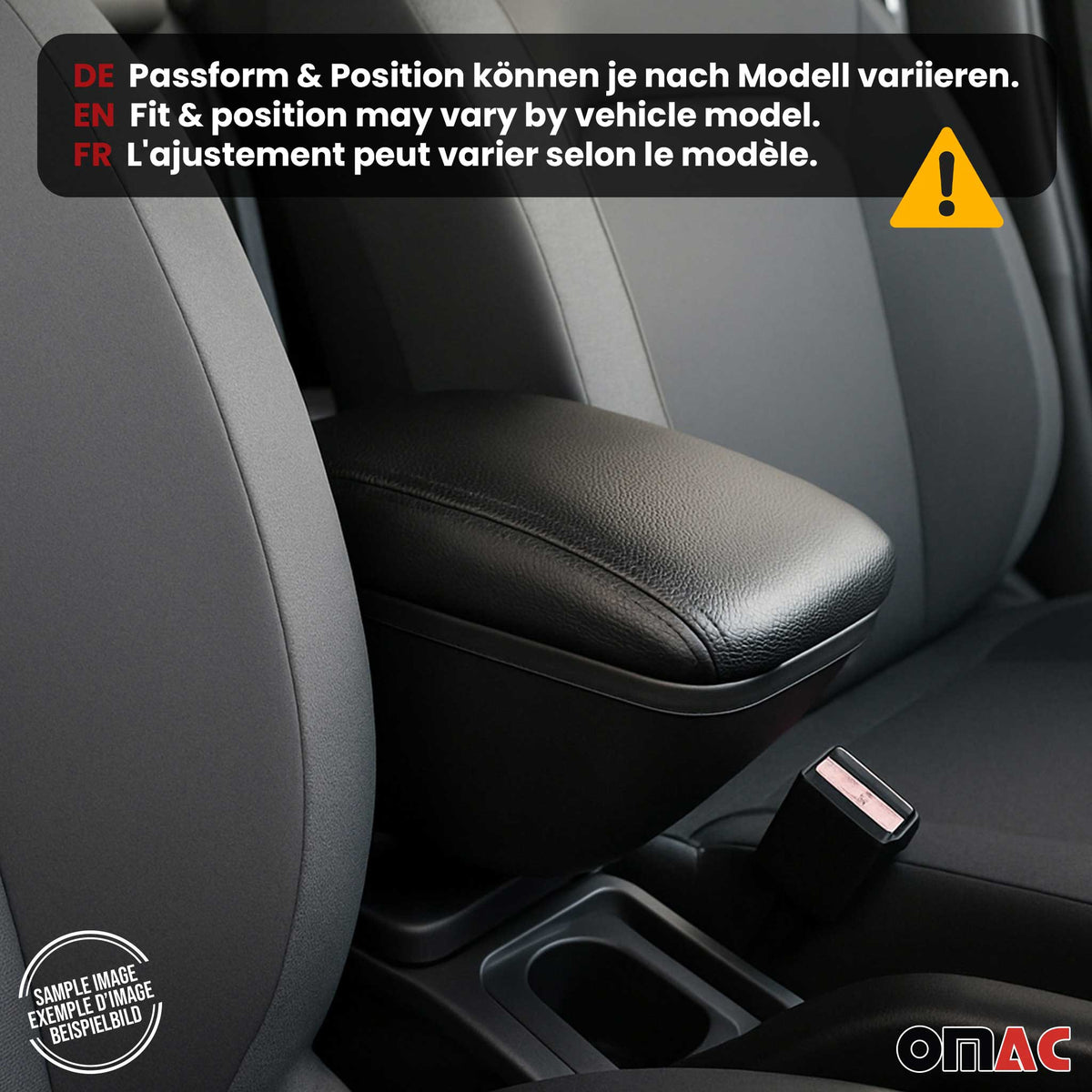 Mittelarmlehne Armlehne für Dacia Duster I 2010-2017 PU-Leder ABS Schwarz