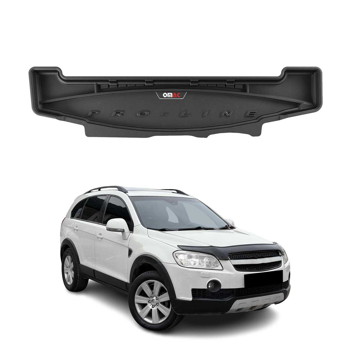 OMAC Gummi Kofferraumwanne für Chevrolet Captiva 2006-2018 TPE Laderaumwanne