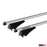 Menabo Dachträger für Jaguar XF X250 Sportbrake 2008-2015 75kg Alu Silber 2x