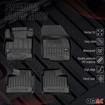 OMAC Gummi Fußmatten für Mitsubishi Space Star 2012-2026 Premium TPE Schwarz 4x