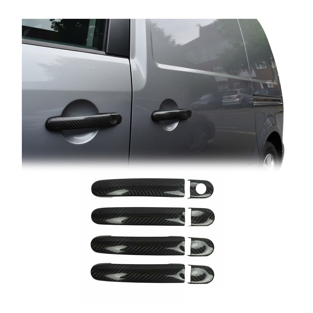 Türgriff Blende Türgriffkappen für VW T6 T6.1 alle 2015-2024 4tür H1 Carbon 8x