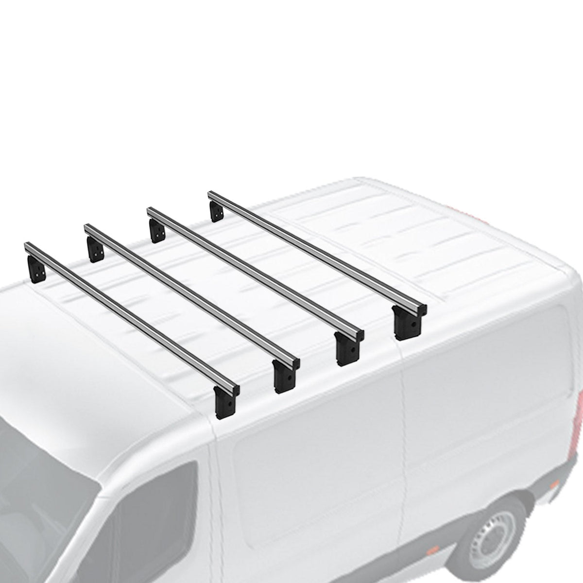 Menabo Dachträger Querträger für Opel Vivaro C 2019-2026 Grundträger Alu Grau 4x