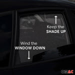 Sonnenschutz Seitenfenster für BMW X6 E71 E72 2007-2014 Heckscheibe 2tlg Schwarz