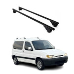 Dachträger Gepäckträger für Peugeot Partner 1997-2003 Stahl Schwarz 2x