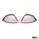 Spiegelkappen Spiegelabdeckung für VW Amarok 2010-2020 Chrom ABS Silber 2tlg