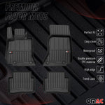 Fußmatten Gummimatten für Mercedes C-Klasse W206 2021-2025 Premium Schwarz 4x