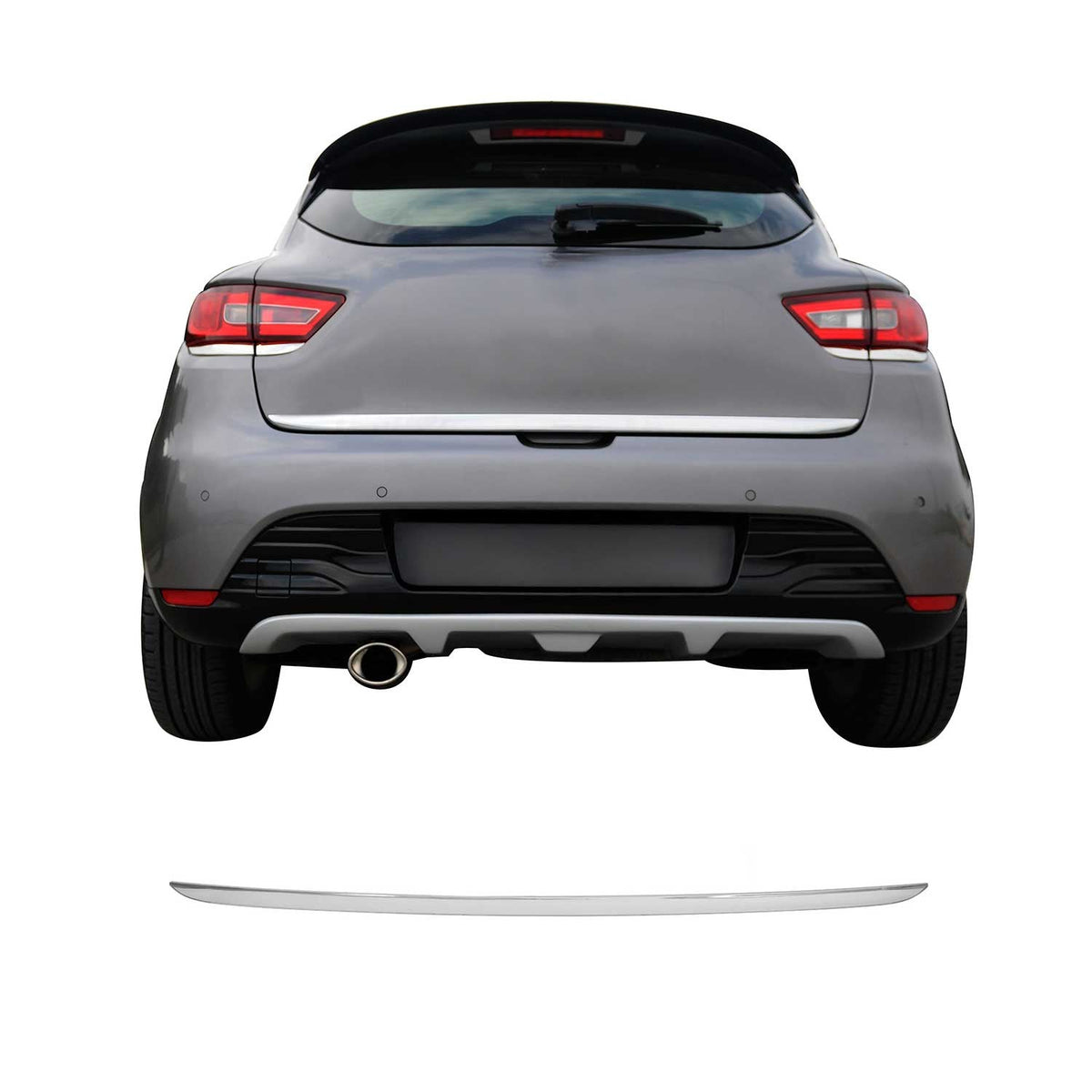 Kofferraumleiste Heckleiste für Renault Clio 2012-2019 Schrägheck Edelstahl