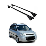 Dachträger Grundträger für Hyundai Matrix 2001-2010 75kg Stahl Schwarz 2 tlg