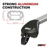 Dachträger Grundtäger für VW Polo V Cross 6R 2009-2017 5tür 100kg Alu ABE Silber