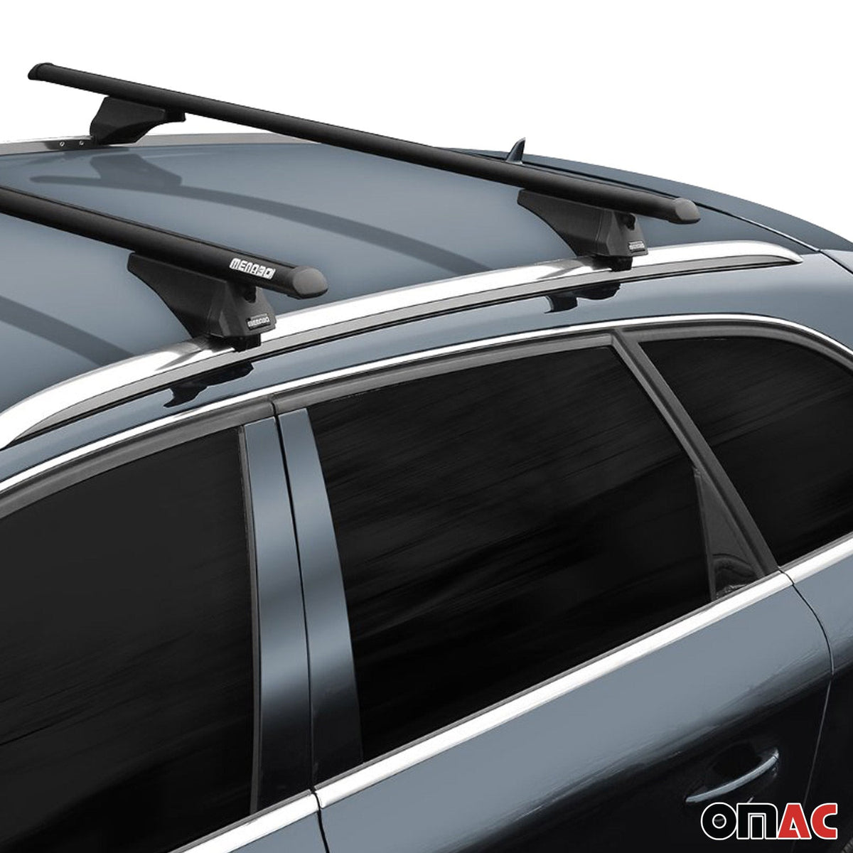 Menabo Dachträger Grundtäger für Porsche Cayenne 2019-2026 75kg Alu Schwarz 2x