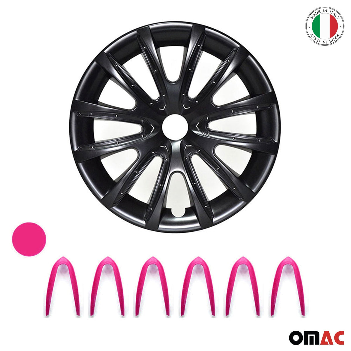Radblenden Radkappen Radzierblende für 16" Zoll Stahlfelgen Matt Schwarz Lila 4x