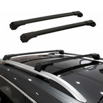 Dachträger Grundtäger für Land Rover Freelander I 1998-2006 75kg Schwarz Alu 2x