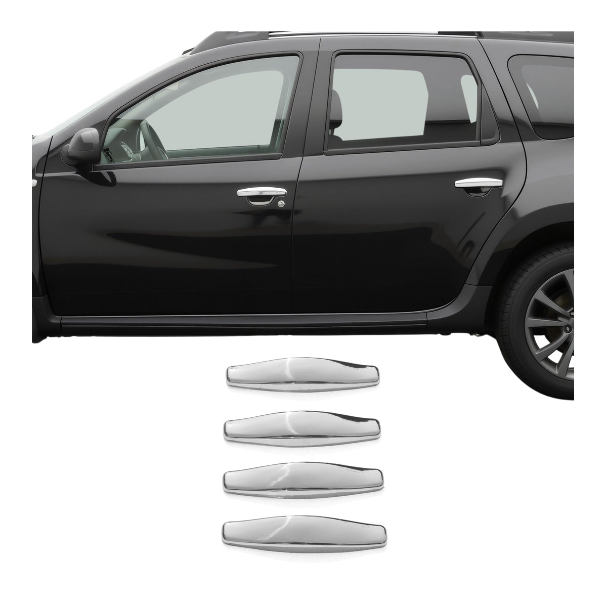 Chrom Türgriff Blende für Dacia Duster I 2010-2017 Edelstahl 4tlg