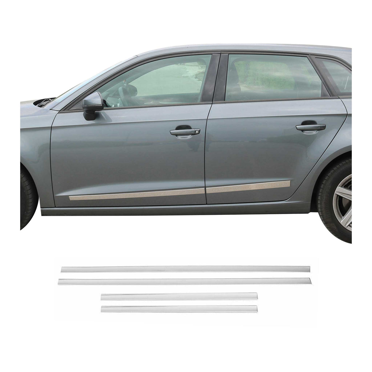 Türschutz Türleiste Seitentürleiste für VW Jetta 2005-2009 Edelstahl Chrom 4x