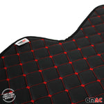 Fußmatten Leder Automatten für Land Rover Sport 2005-2013 Schwarz Rot 4x